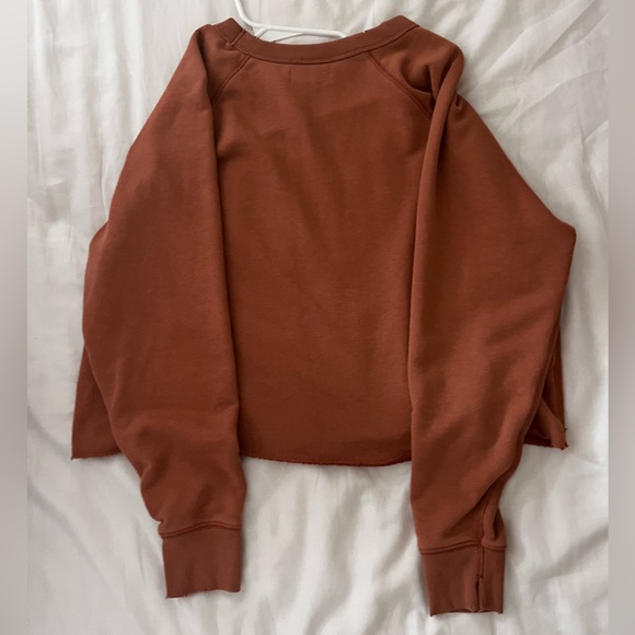 Small Aerie Crewneck Cropped Orange - Picture 2 of 5